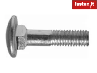 Round head bolts with square neck or nibs