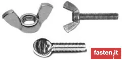 Wing bolts and nuts, thumb screws