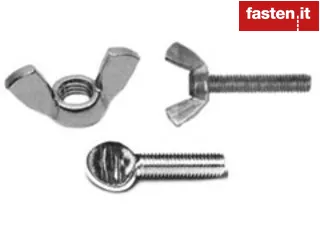 Wing bolts and nuts, thumb screws