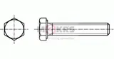 DIN 961 Sechskantschrauben mit Gewinde bis Kopf | M12x30 | Kohlenstoffstahl | 00800.15.01.122.030