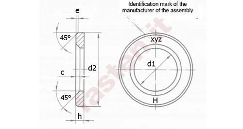 Hochfeste planmäßig vorspannbare Schraubenverbindungen für den Metallbau - Teil 6: Flache Scheiben mit Fase