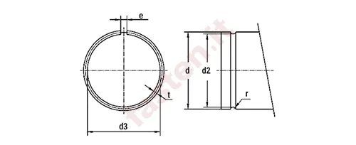 <p>Round wire snap rings for shafts</p>