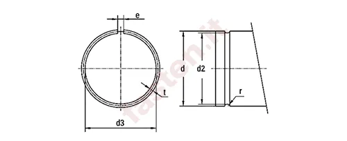 Round wire snap rings for shafts and bores