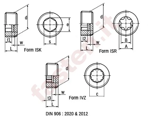 <p>La norma DIN 906 stabilisce i requisiti dei tappi conici per la chiusura di fori con filetto interno cilindrico secondo DIN 158-1, DIN 3858, DIN EN ISO 228-1 e DIN ISO 261.</p>