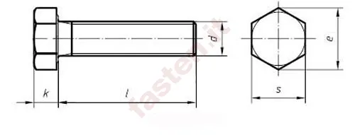 This standard (DIN EN ISO 4017) specifies the characteristics of hexagon head screws with threads from M1,6 up to and including M64, of product grade A for threads M1,6 to M24 and nominal lengths up to and including 10d or 150 mm, whichever is the shorter, and product grade B for threads over M24 or nominal lengths over 10d or 150 mm, whichever is the shorter.