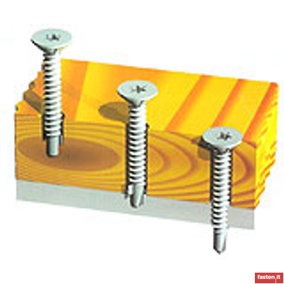 DIN EN ISO 15483 Self-drilling screws, cross recessed raised countersunk head  with tapping thread