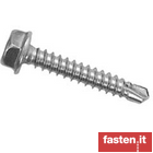 Self-drilling screws with tapping thread