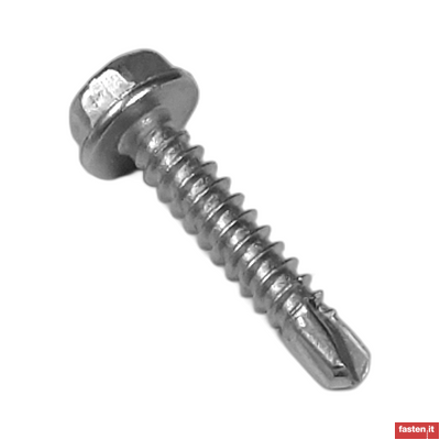 UNI 8117 Self-drilling screws, hexagon washer head  with tapping thread