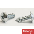 Hi-Lo screws for plastic materials, pan head with flange