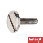 Slotted pan head screws with large head