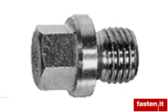 Hexagon head screw plugs with collar, cylindrical thread