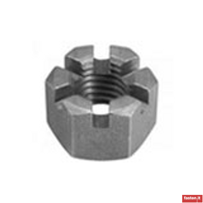 DIN 935 1 Hexagon slotted castle nuts - metric coarse and fine pitch thread A & B