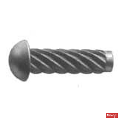 UNI 7346 Hammer drive screws with round head