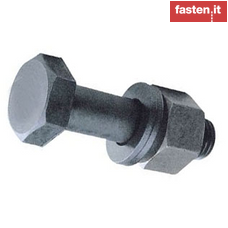 High strength hex. fit bolts with large width across flats for structural steel bolting - nuts and washers