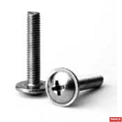 DIN 967 Cross recessed pan head screws with collar 