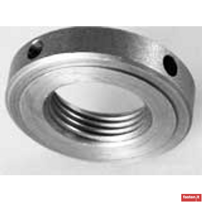 DIN 1816 Round Nut with Set Pin Holes Inside; ISO Metric Fine Thread