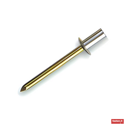 DIN EN ISO 15976 Closed end blind rivets with break pull mandrel and protruding head - St/St