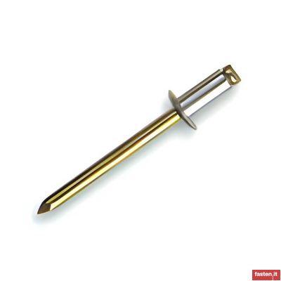 DIN EN ISO 15979 Open end blind rivets with break pull mandrel and protruding head - St/St