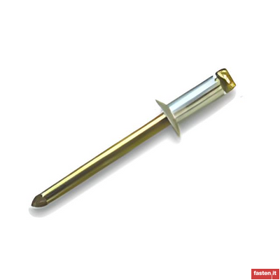 DIN EN ISO 15980 Open end blind rivets with break pull mandrel and countersunk head - St/St