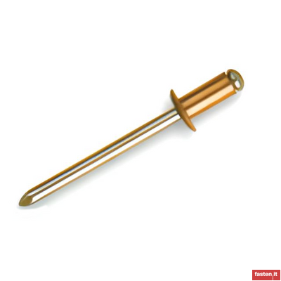 DIN EN ISO 16583 Open end blind rivets with break pull mandrel and countersunk head - Cu/St or Cu/Br or Cu/SSt 
