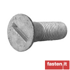 Slotted countersunk head bolts for structural steel bolting, with nuts