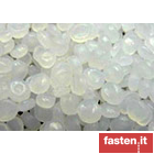 Raw material for fasteners in plastic