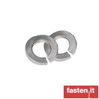 Curved spring lock washers