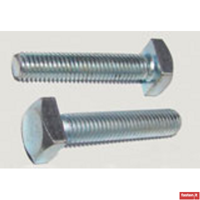 UNI 5728 Square head screws fully threaded, ISO metric coarse thread, category C.