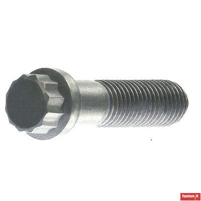DIN 34822 12 point cheese head screws with flange