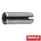 Spring-type straight pins. Slotted, heavy duty