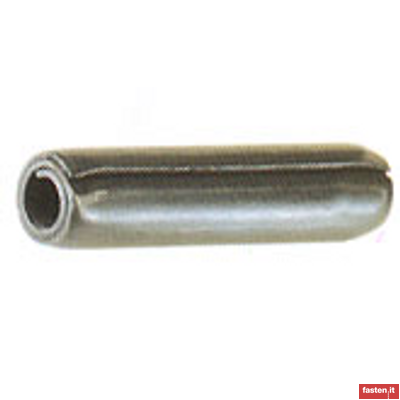 UNI 6875 Spring-type straight pins. Coiled, standard duty