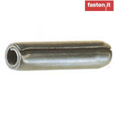 Spring-type straight pins. Coiled, standard duty