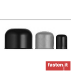 Plastic plugs and caps for screws and nuts