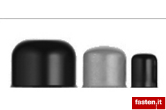 Plastic plugs and caps for screws and nuts