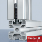 Fasteners for aluminium profiles
