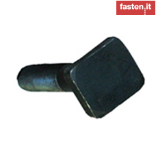 Square head bolts for shaft guides