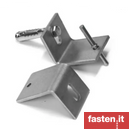 Stone cladding clamps