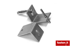 Stone cladding clamps