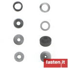 Flat and sealing washers for solar panels