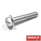 Hexagon flange bolts with or without knurled underhead heavy series