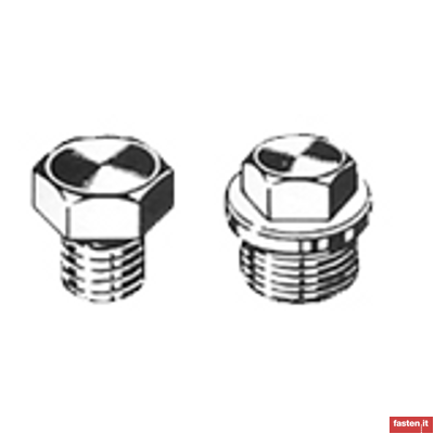 DIN 7604 Hexagon head plugs, cylindric thread