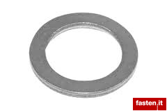 Sealing rings for fittings and safety plugs