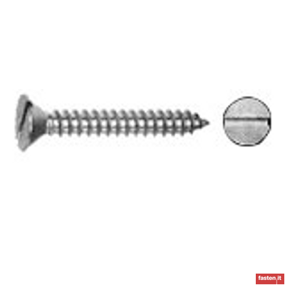 UNI 6952 Tapping screws, contersunk slotted flat head 