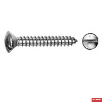BS 4174 12 Tapping screws, slotted raised head 