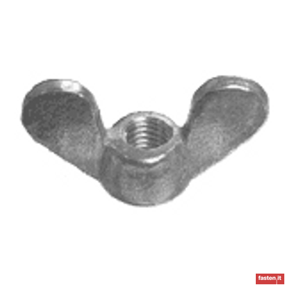 UNI 5448 Wing nuts, rounded wings