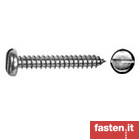 Tapping screws, slotted pan head 