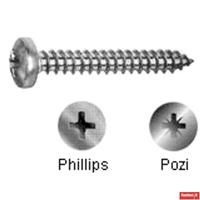 DIN EN ISO 7049 Tapping screws, cross recessed  pan head