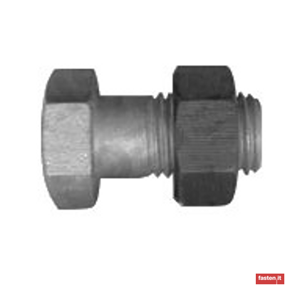 DIN 7990 Hexagon bolts for steel constructions with nut