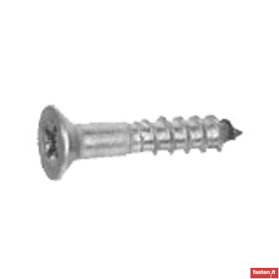 UNI 8181 Cross recessed countersunk flat head wood screws 