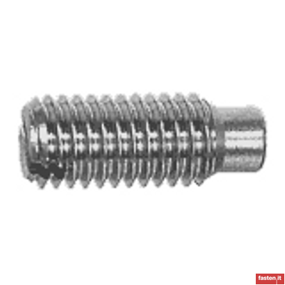 DIN EN 27435 Slotted set screws with long dog point
